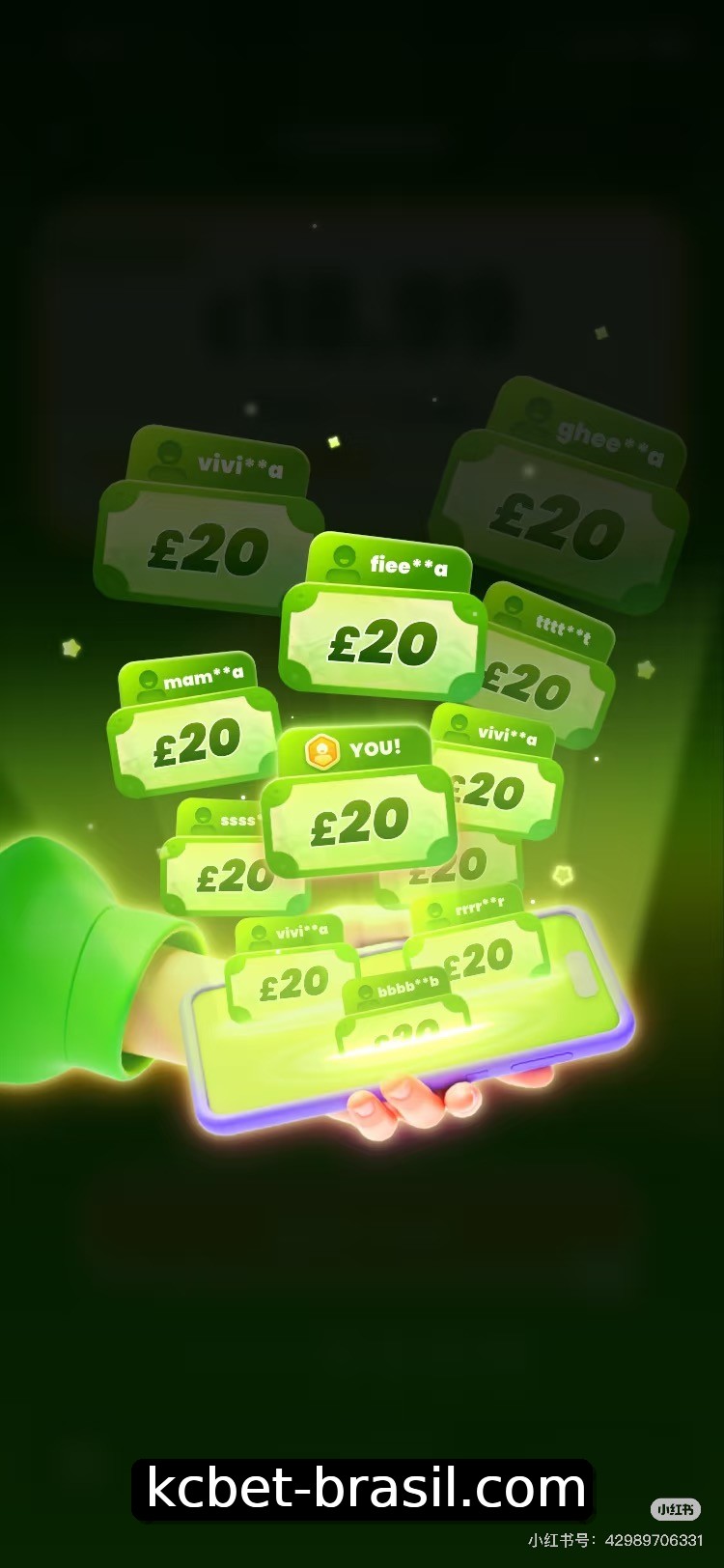 Interface do App kcbet